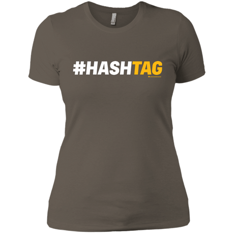 T-Shirts Warm Grey / X-Small Hashtag Women's Premium T-Shirt