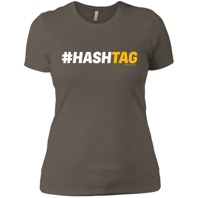 T-Shirts Warm Grey / X-Small Hashtag Women's Premium T-Shirt