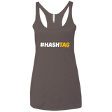 T-Shirts Macchiato / X-Small Hashtag Women's Triblend Racerback Tank