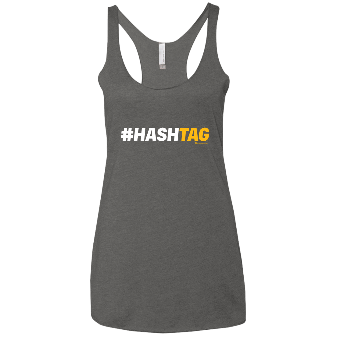 T-Shirts Premium Heather / X-Small Hashtag Women's Triblend Racerback Tank
