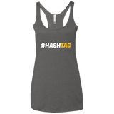 T-Shirts Premium Heather / X-Small Hashtag Women's Triblend Racerback Tank