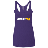 T-Shirts Purple Rush / X-Small Hashtag Women's Triblend Racerback Tank