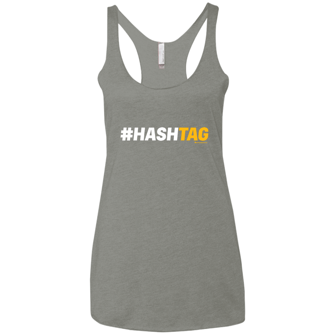 T-Shirts Venetian Grey / X-Small Hashtag Women's Triblend Racerback Tank