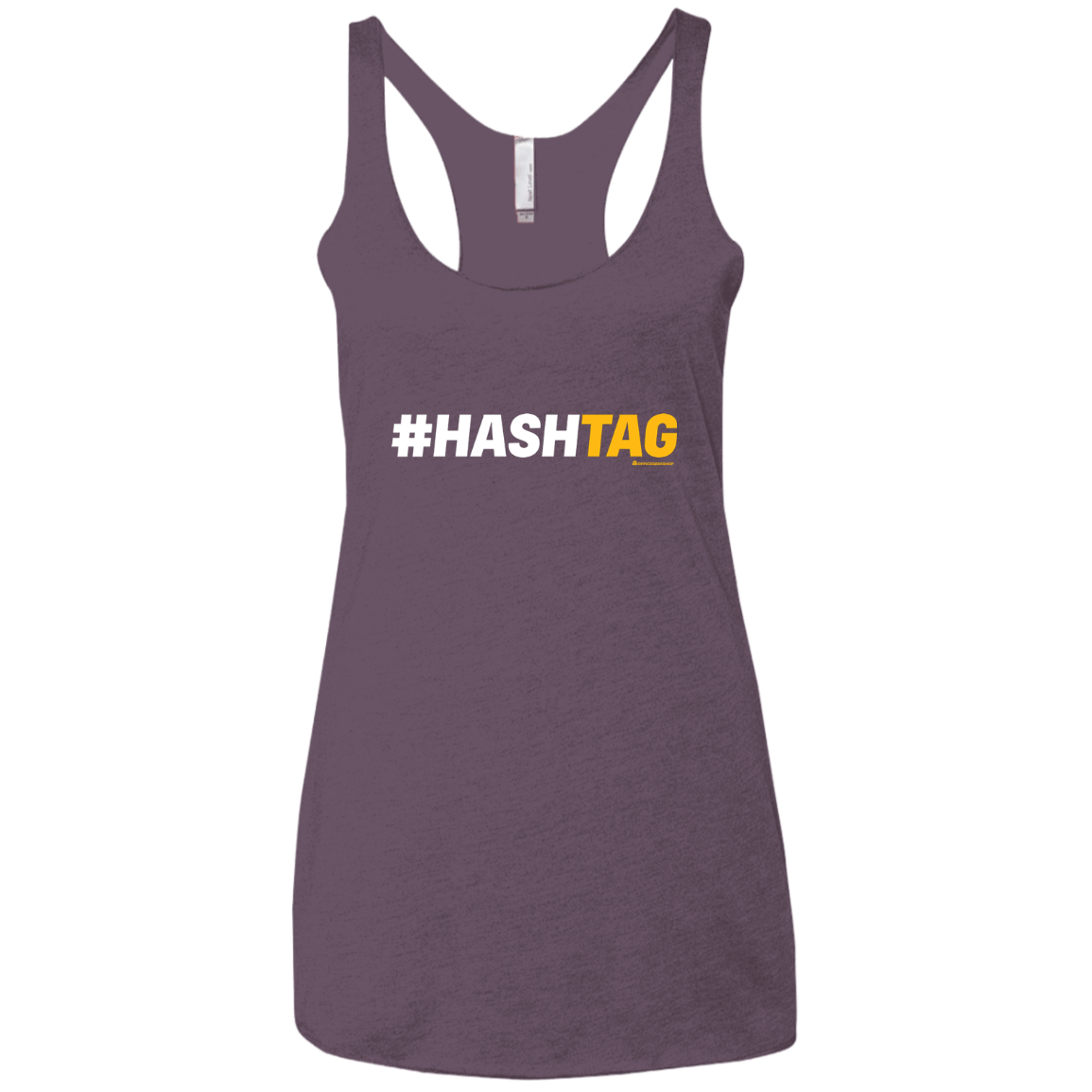 T-Shirts Vintage Purple / X-Small Hashtag Women's Triblend Racerback Tank