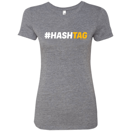 T-Shirts Premium Heather / Small Hashtag Women's Triblend T-Shirt