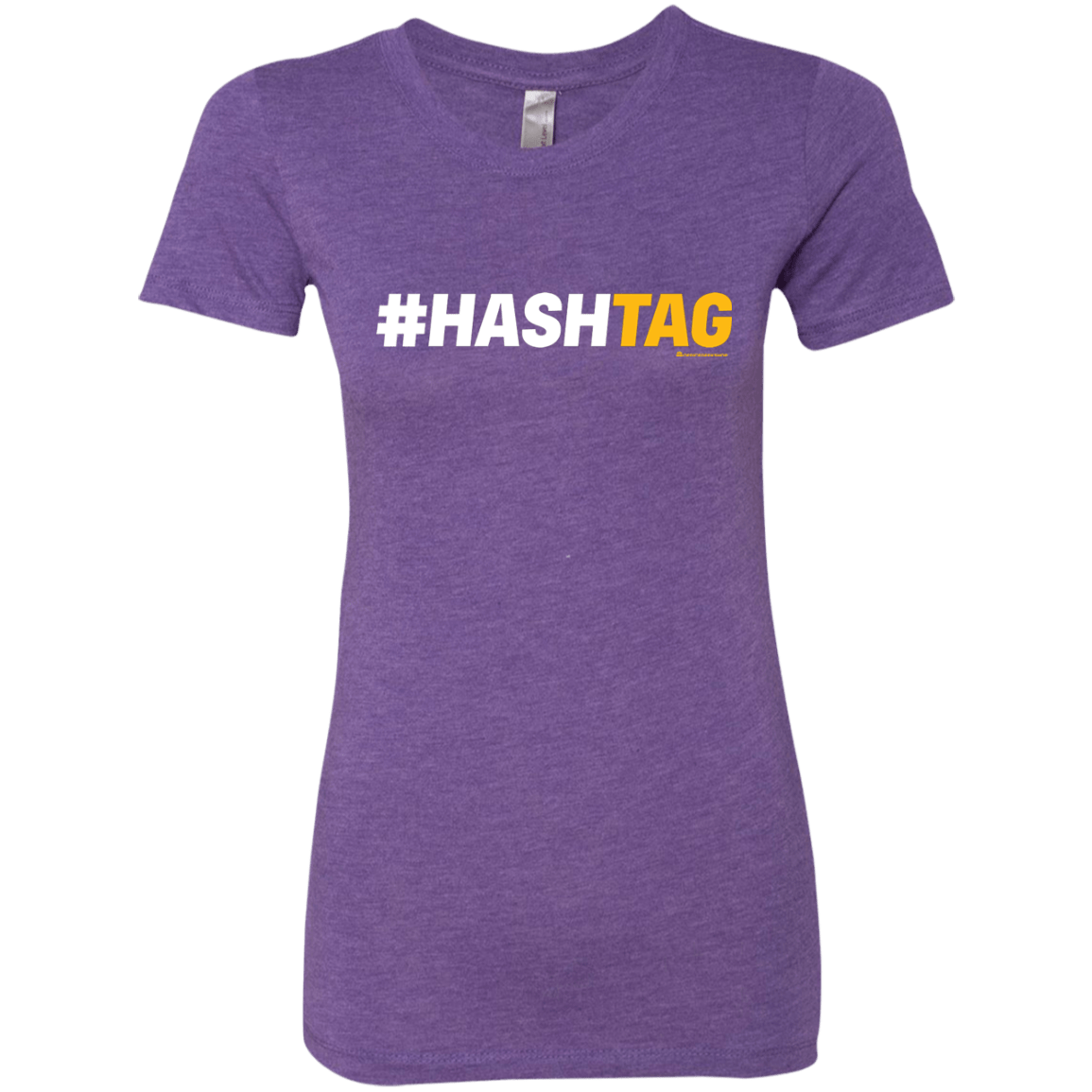 T-Shirts Purple Rush / Small Hashtag Women's Triblend T-Shirt