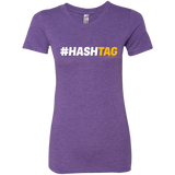 T-Shirts Purple Rush / Small Hashtag Women's Triblend T-Shirt