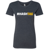 T-Shirts Vintage Navy / Small Hashtag Women's Triblend T-Shirt