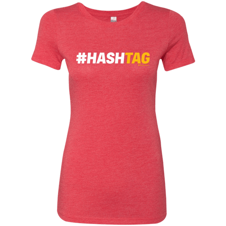 T-Shirts Vintage Red / Small Hashtag Women's Triblend T-Shirt