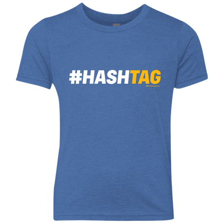 T-Shirts Vintage Royal / YXS Hashtag Youth Triblend T-Shirt