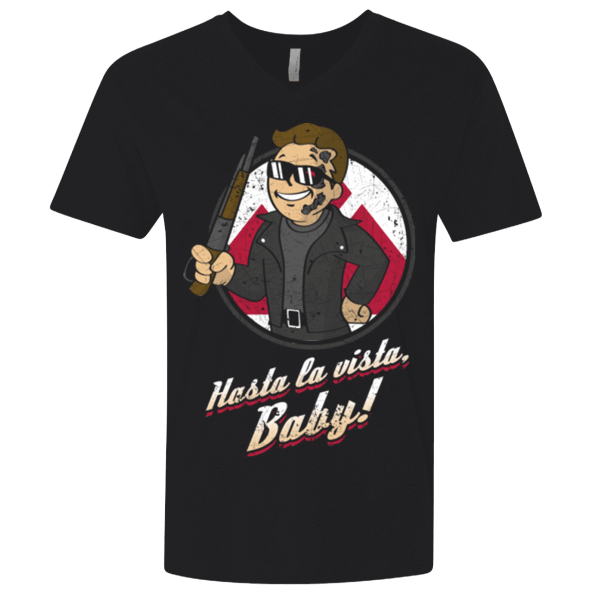 T-Shirts Black / X-Small Hasta la Vista Baby Men's Premium V-Neck