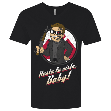 T-Shirts Black / X-Small Hasta la Vista Baby Men's Premium V-Neck