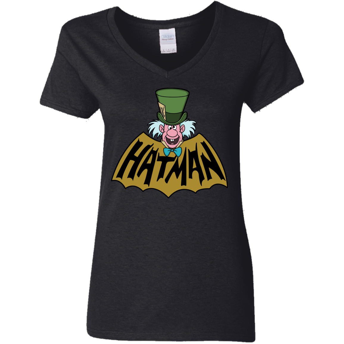 T-Shirts Black / S Hatman Women's V-Neck T-Shirt