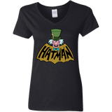 T-Shirts Black / S Hatman Women's V-Neck T-Shirt