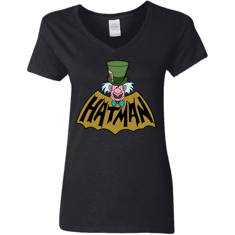 T-Shirts Black / S Hatman Women's V-Neck T-Shirt