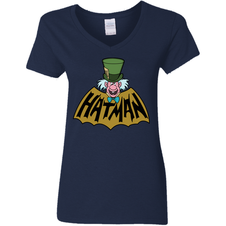 T-Shirts Navy / S Hatman Women's V-Neck T-Shirt