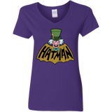 T-Shirts Purple / S Hatman Women's V-Neck T-Shirt