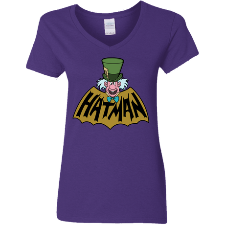 T-Shirts Purple / S Hatman Women's V-Neck T-Shirt