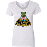 T-Shirts White / S Hatman Women's V-Neck T-Shirt