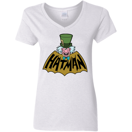 T-Shirts White / S Hatman Women's V-Neck T-Shirt