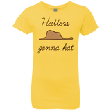 T-Shirts Vibrant Yellow / YXS Hatters Gonna Hat Girls Premium T-Shirt