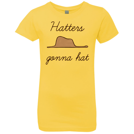 T-Shirts Vibrant Yellow / YXS Hatters Gonna Hat Girls Premium T-Shirt