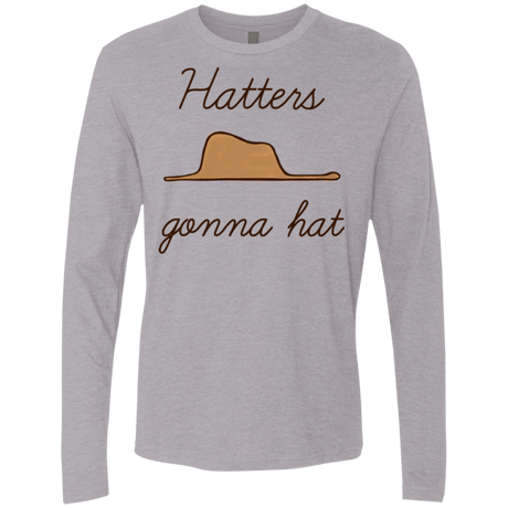 T-Shirts Heather Grey / Small Hatters Gonna Hat Men's Premium Long Sleeve