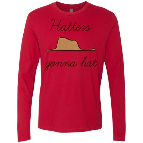 T-Shirts Red / Small Hatters Gonna Hat Men's Premium Long Sleeve