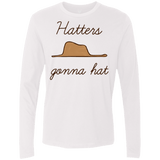 T-Shirts White / Small Hatters Gonna Hat Men's Premium Long Sleeve