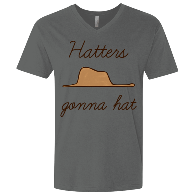 T-Shirts Heavy Metal / X-Small Hatters Gonna Hat Men's Premium V-Neck
