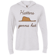 T-Shirts Heather White / X-Small Hatters Gonna Hat Triblend Long Sleeve Hoodie Tee