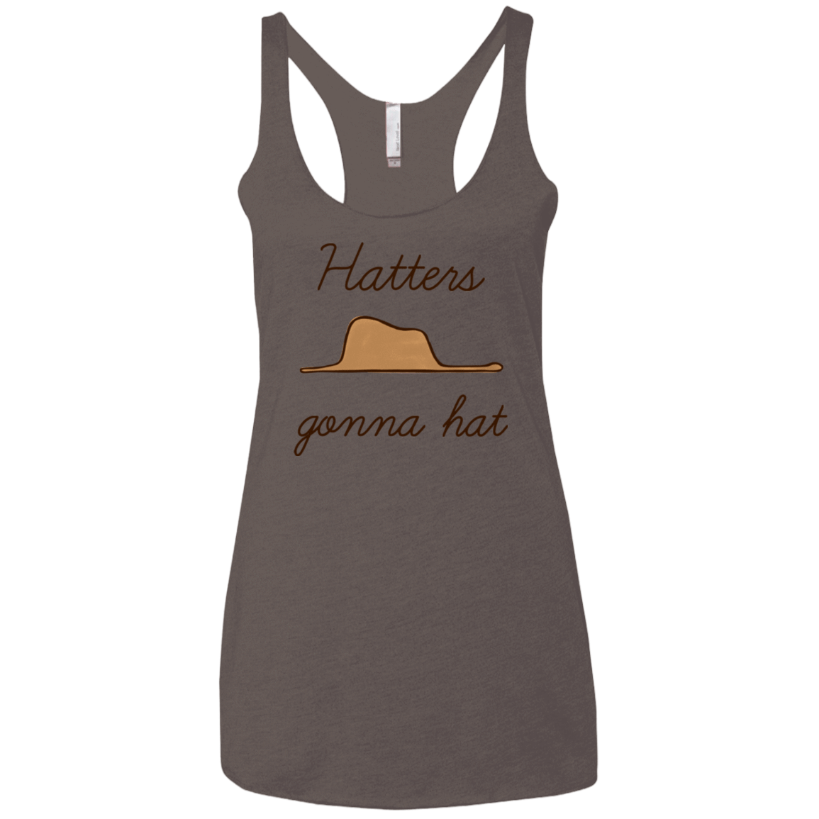 T-Shirts Macchiato / X-Small Hatters Gonna Hat Women's Triblend Racerback Tank