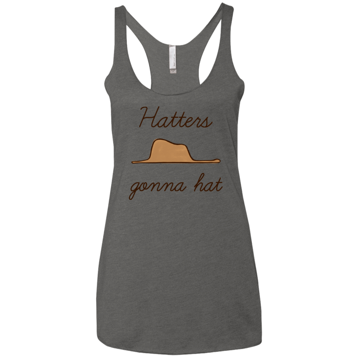 T-Shirts Premium Heather / X-Small Hatters Gonna Hat Women's Triblend Racerback Tank