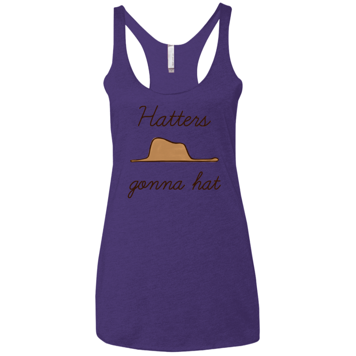 T-Shirts Purple / X-Small Hatters Gonna Hat Women's Triblend Racerback Tank