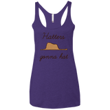 T-Shirts Purple / X-Small Hatters Gonna Hat Women's Triblend Racerback Tank