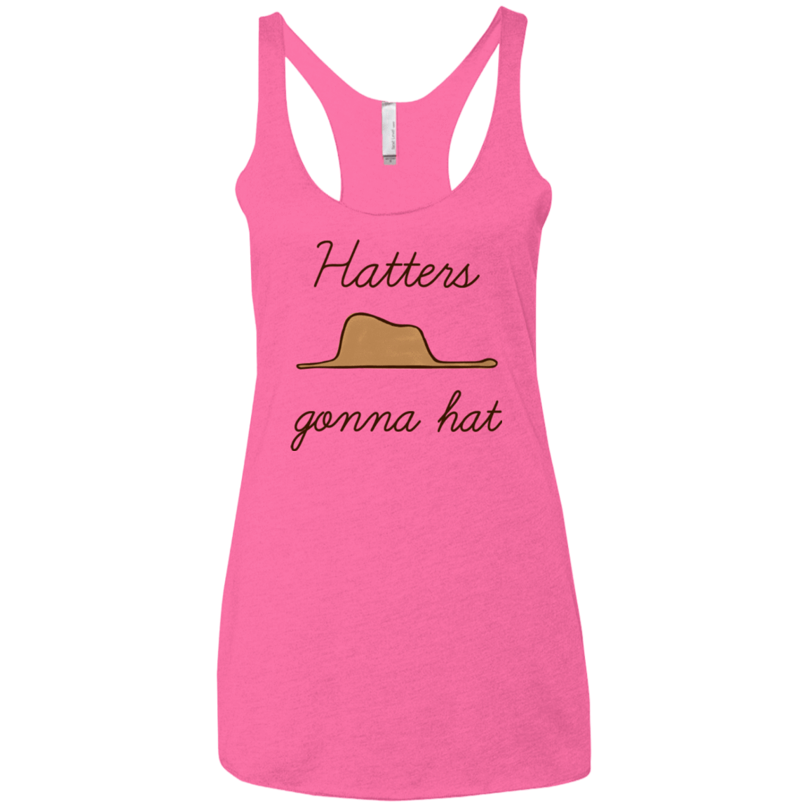 T-Shirts Vintage Pink / X-Small Hatters Gonna Hat Women's Triblend Racerback Tank