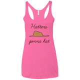 T-Shirts Vintage Pink / X-Small Hatters Gonna Hat Women's Triblend Racerback Tank