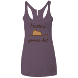 T-Shirts Vintage Purple / X-Small Hatters Gonna Hat Women's Triblend Racerback Tank