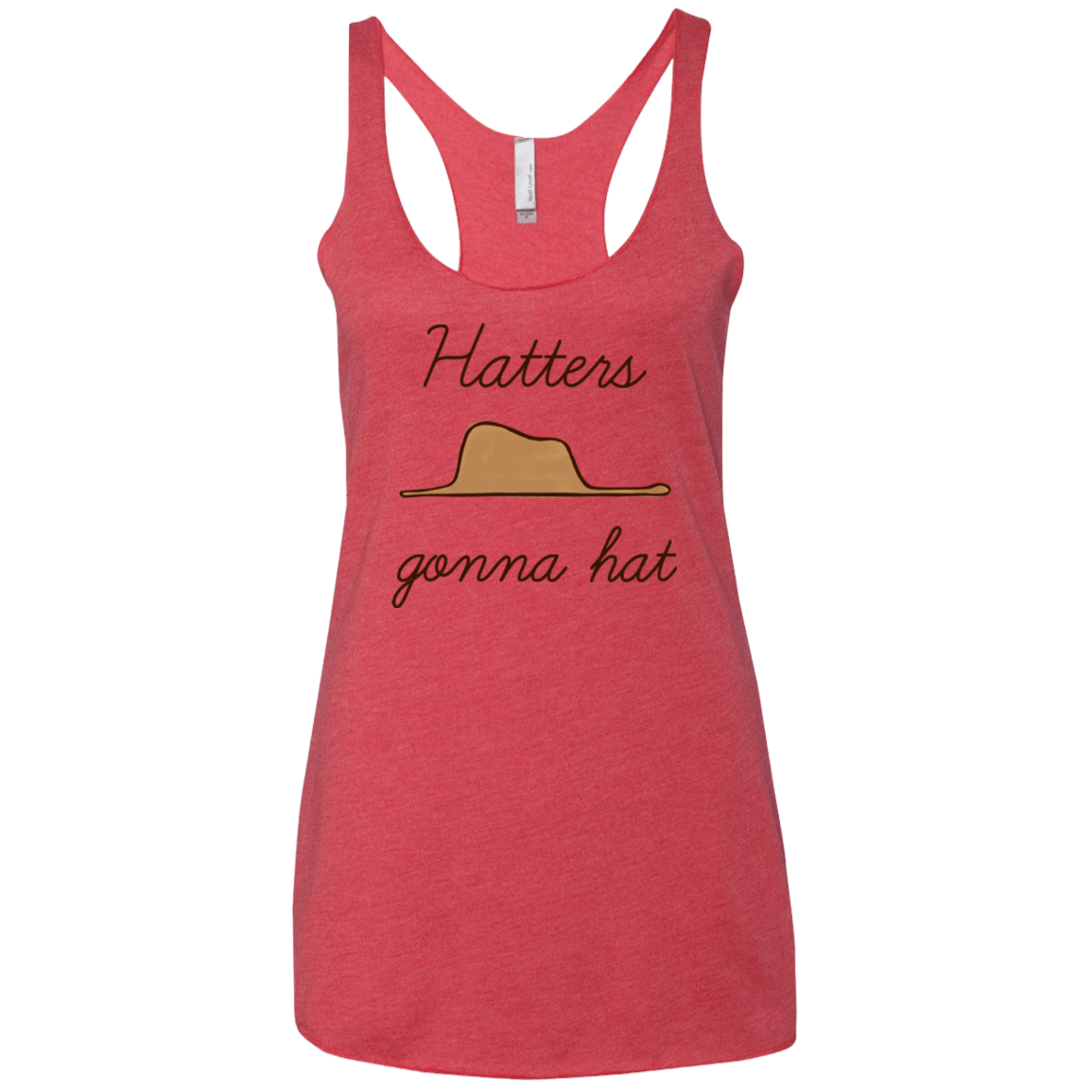 T-Shirts Vintage Red / X-Small Hatters Gonna Hat Women's Triblend Racerback Tank