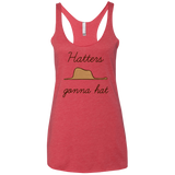 T-Shirts Vintage Red / X-Small Hatters Gonna Hat Women's Triblend Racerback Tank