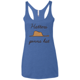 T-Shirts Vintage Royal / X-Small Hatters Gonna Hat Women's Triblend Racerback Tank