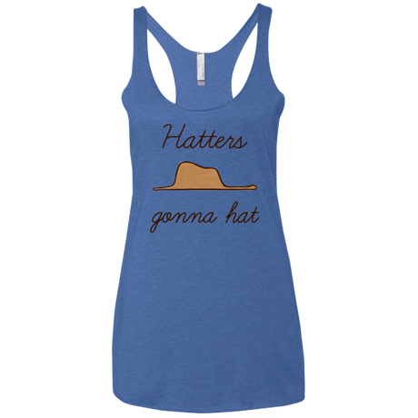 T-Shirts Vintage Royal / X-Small Hatters Gonna Hat Women's Triblend Racerback Tank