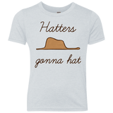 T-Shirts Heather White / YXS Hatters Gonna Hat Youth Triblend T-Shirt