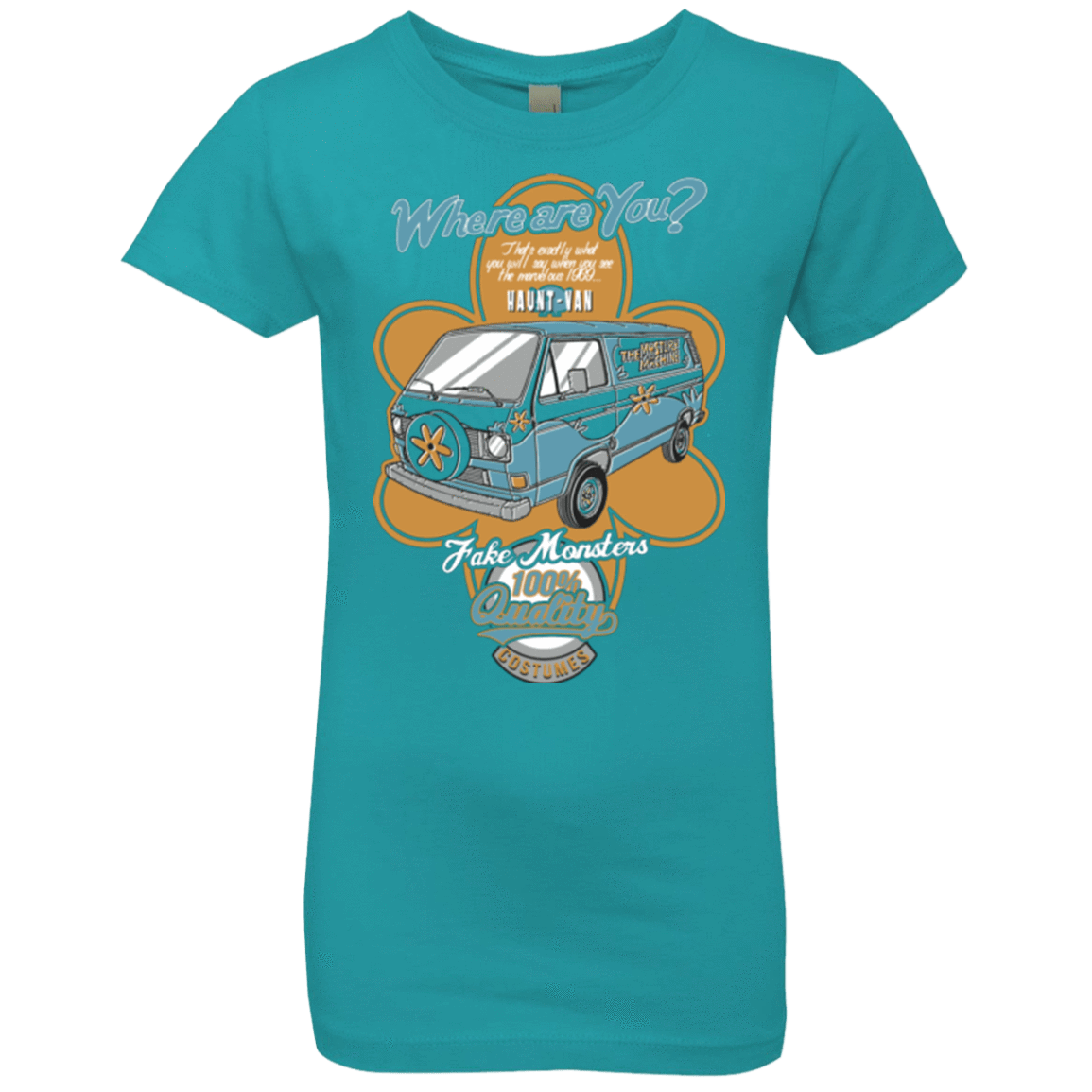 T-Shirts Tahiti Blue / YXS Haunt Van Girls Premium T-Shirt