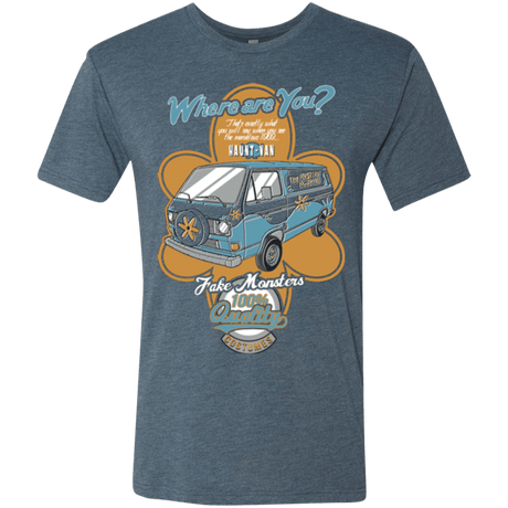 T-Shirts Indigo / Small Haunt Van Men's Triblend T-Shirt