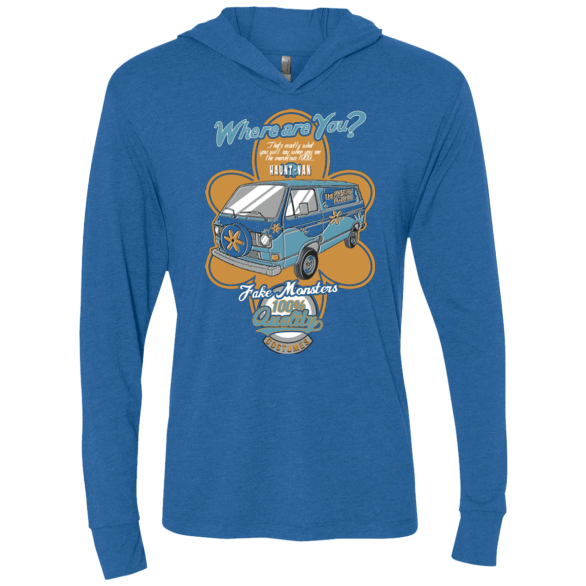 T-Shirts Vintage Royal / X-Small Haunt Van Triblend Long Sleeve Hoodie Tee