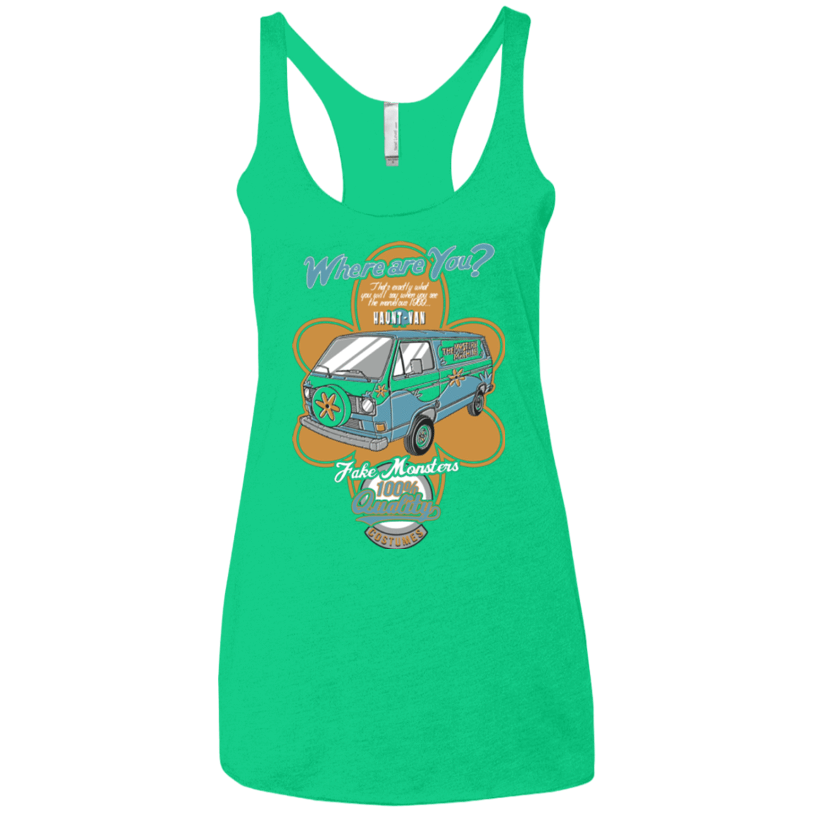 T-Shirts Envy / X-Small Haunt Van Women's Triblend Racerback Tank