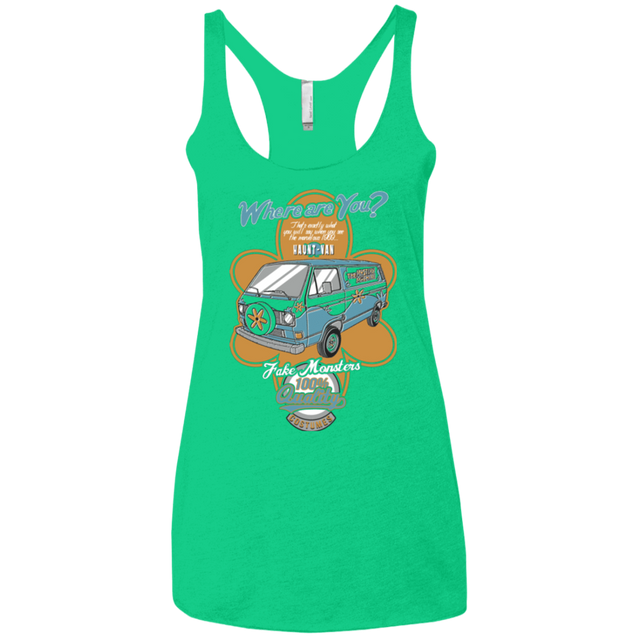 T-Shirts Envy / X-Small Haunt Van Women's Triblend Racerback Tank