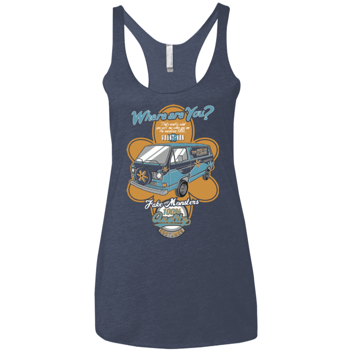 T-Shirts Vintage Navy / X-Small Haunt Van Women's Triblend Racerback Tank