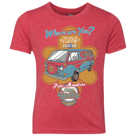 T-Shirts Vintage Red / YXS Haunt Van Youth Triblend T-Shirt